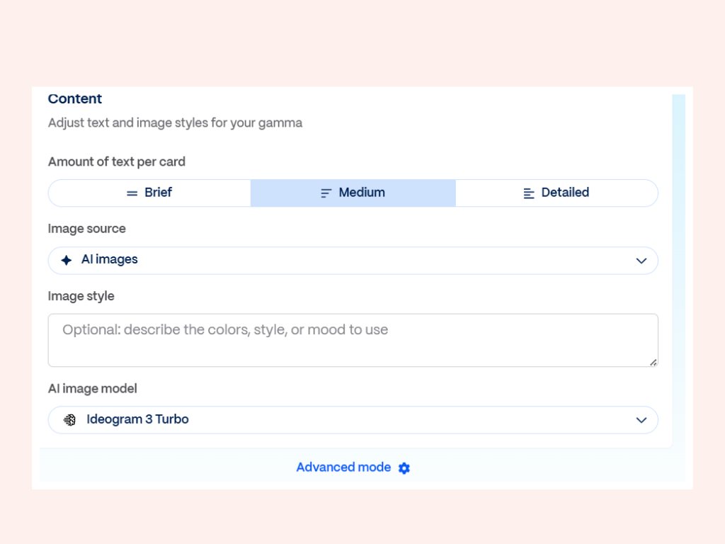 Gamma Setup Process